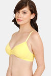Rosaline Padded Non-Wired Medium Coverage T-Shirt Bra - Aspen Gold — thumbnail 3